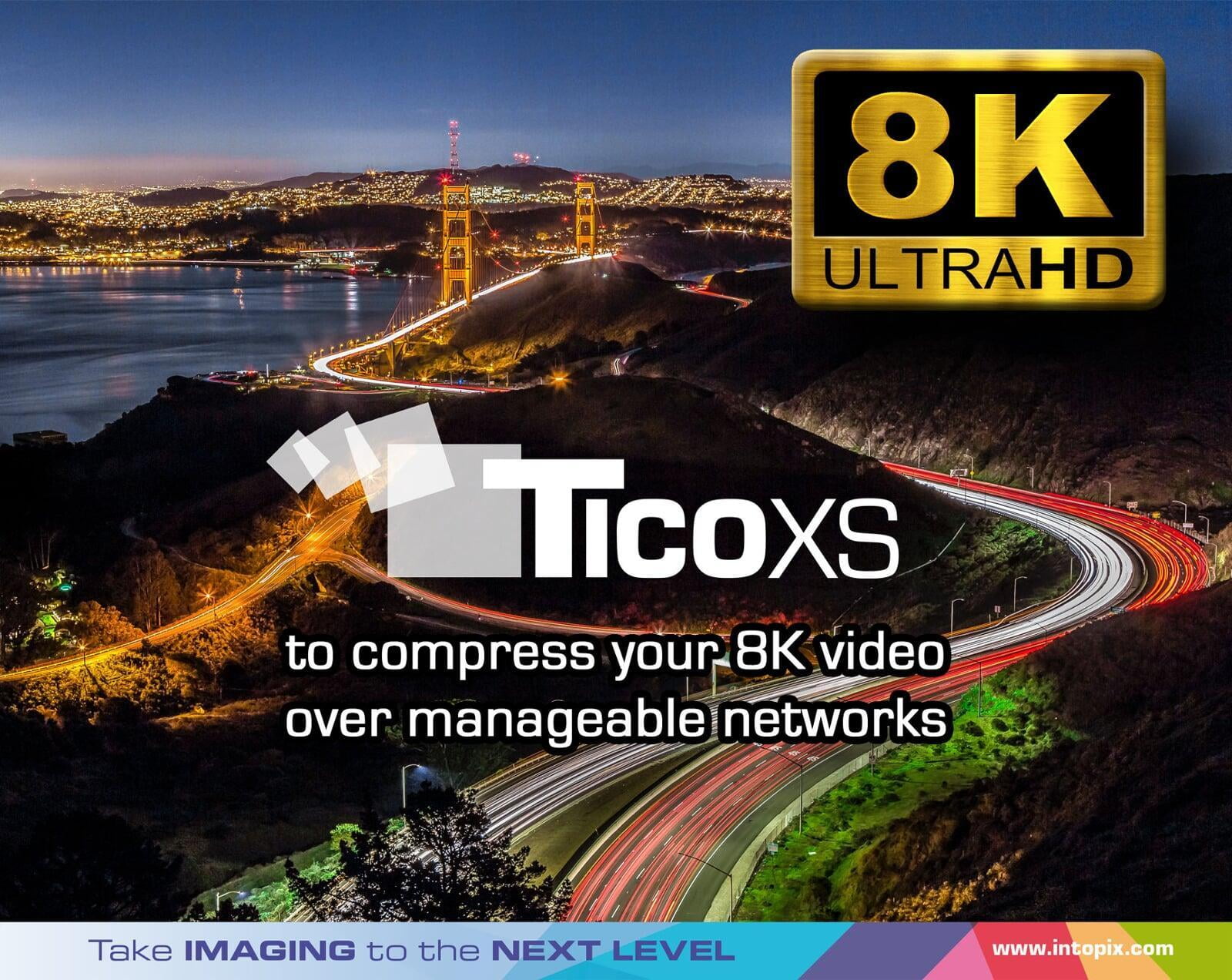 intoPIX 发布一系列新的8KTICO-XS IP-cores，支持JPEG XS标准。
